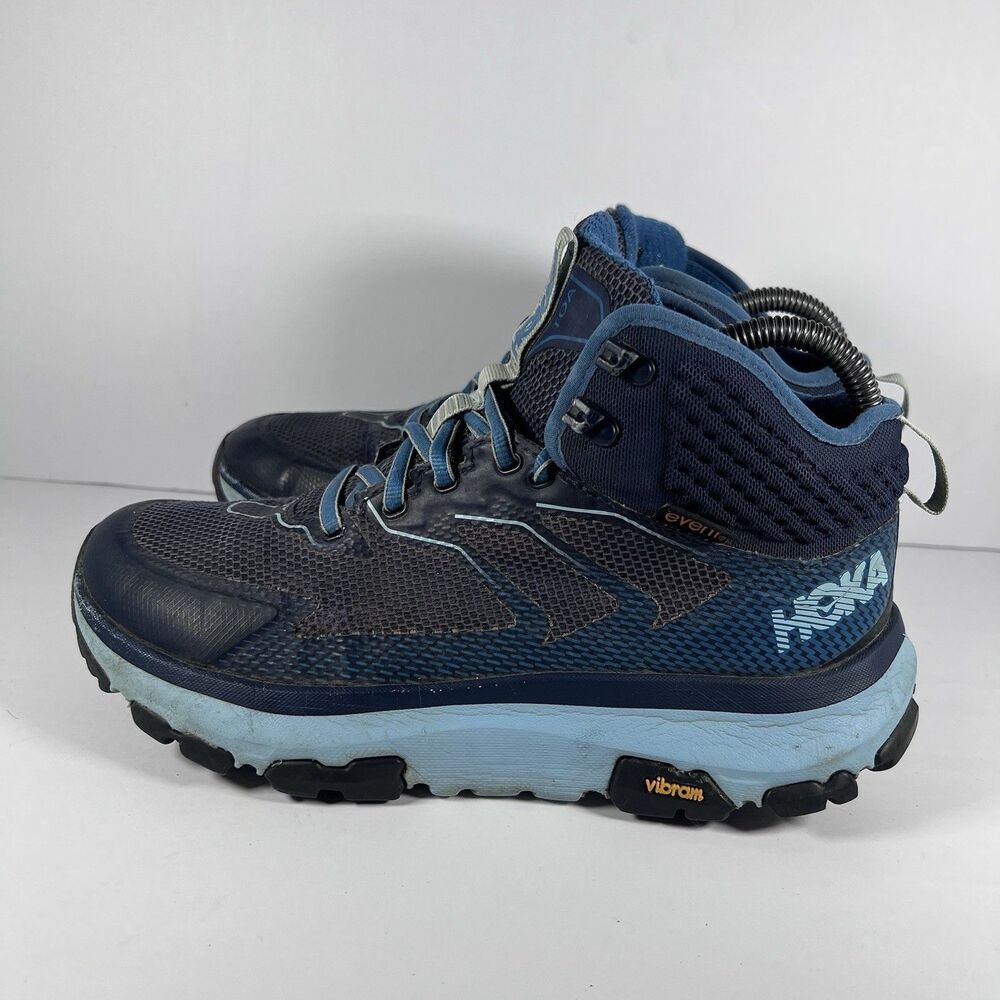 Hoka Sky Toa Mid Lace Up Outdoor Hiking Boots Shoes Vibram Waterproof Women's 7 - Picture 3 of 8